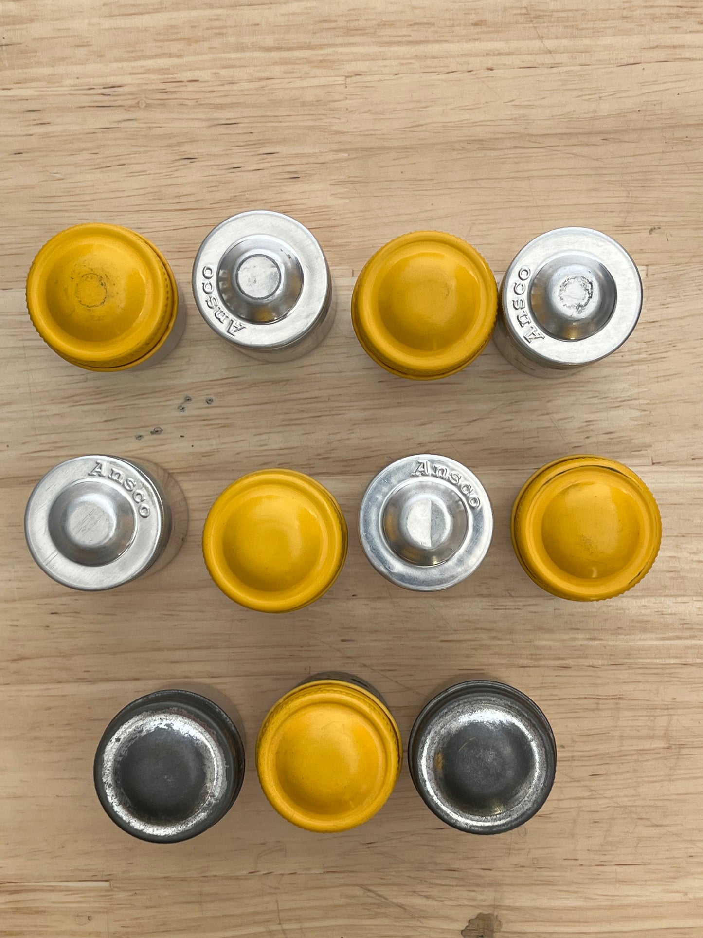 10 Metal Kodak Film Canisters and 3 Kodak Filter Canisters