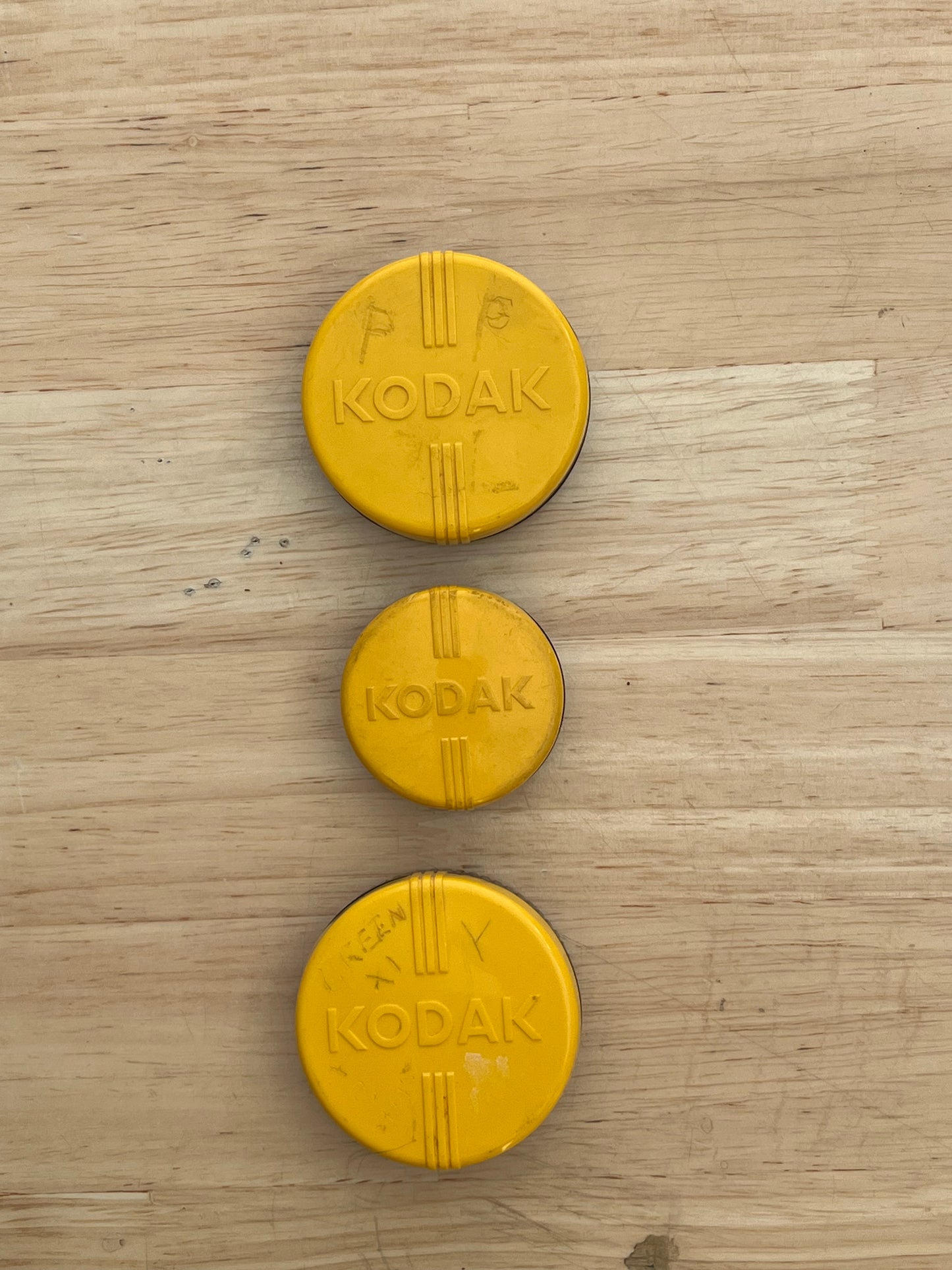 10 Metal Kodak Film Canisters and 3 Kodak Filter Canisters